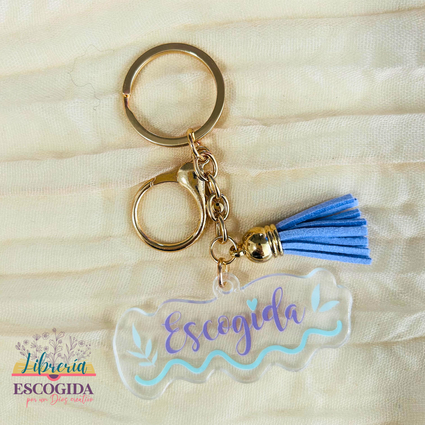 Llavero Acrilico con Tassel | Escogida