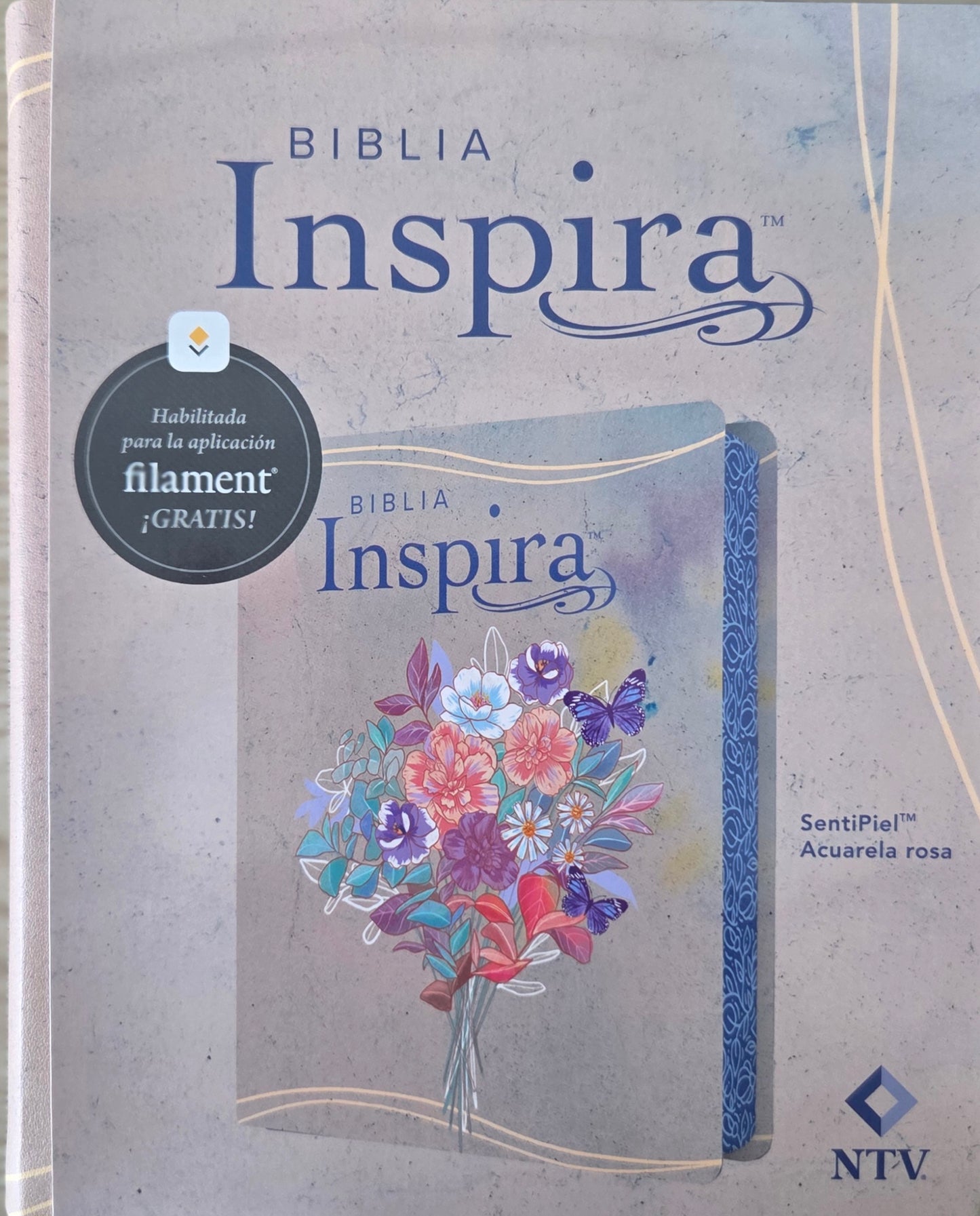 Biblia Inspira (Acuarela Rosa)