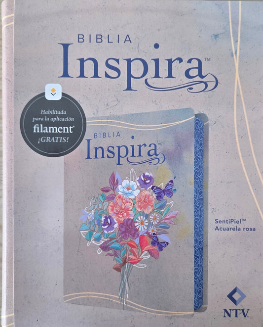 Biblia Inspira (Acuarela Rosa)