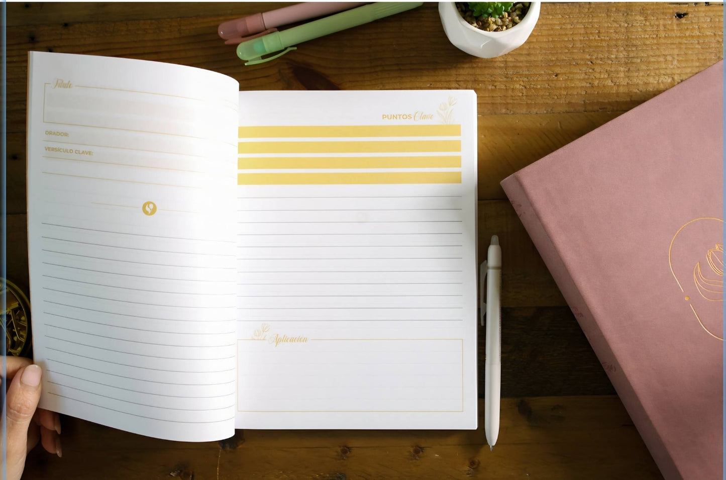 Libreta Reflexiones, Oraciones y Enseñanzas - Flores