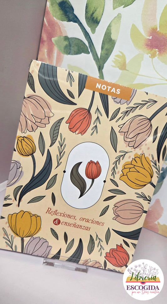 Libreta Reflexiones, Oraciones y Enseñanzas - Flores