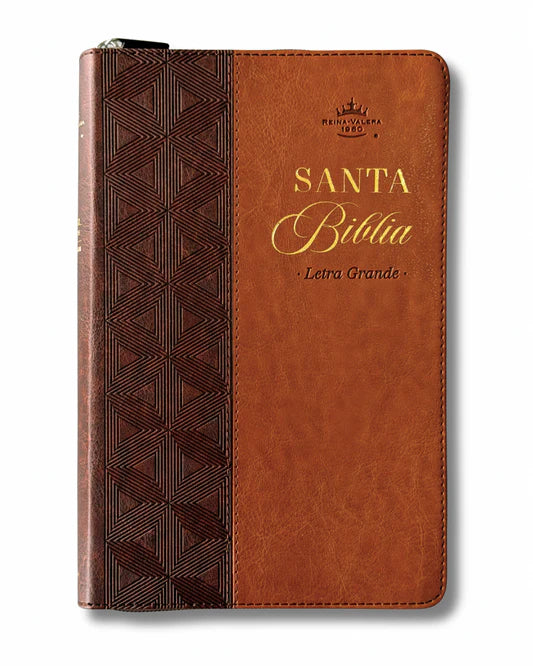 Biblia ideal RVR60 | Marrón con Cierre