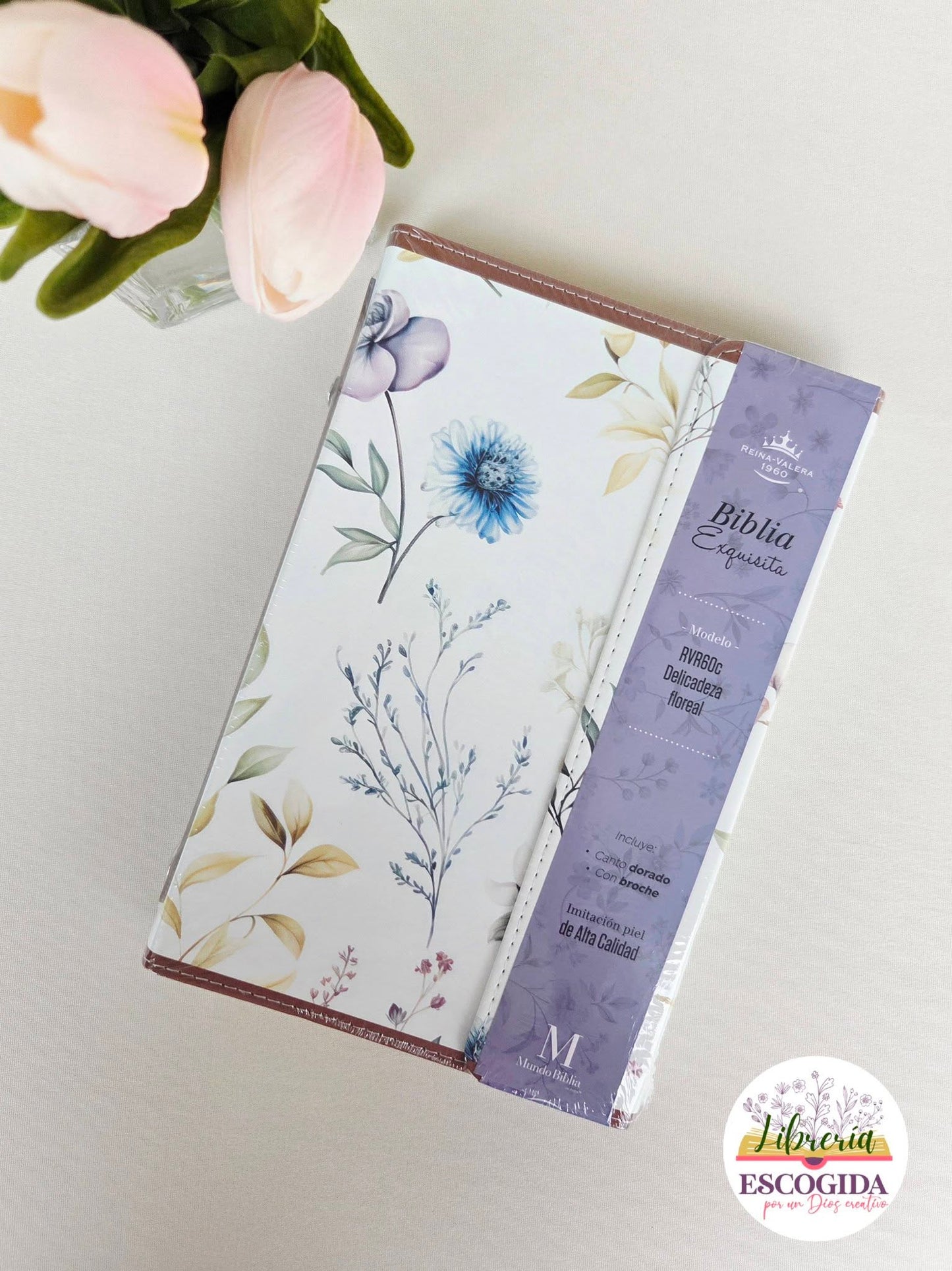 Biblia ideal RVR60 | Floreada solapa