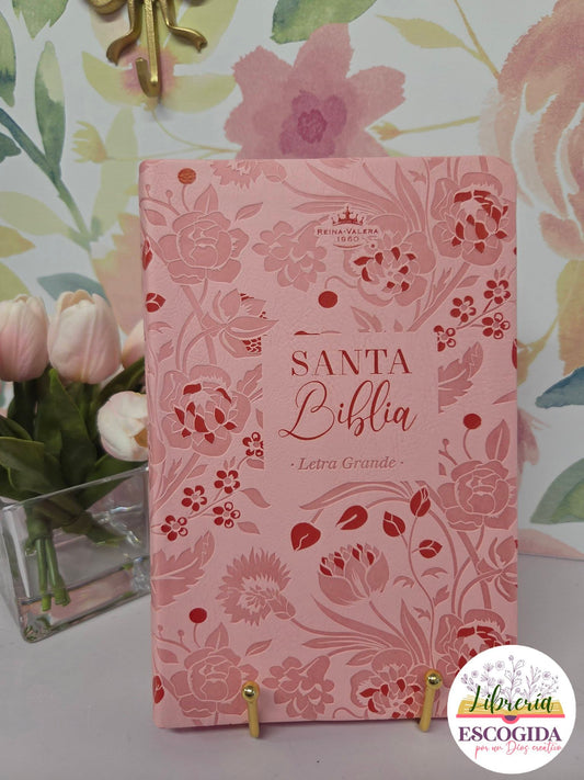 Biblia RVR1960 | Edición Regalo Rosa Floral