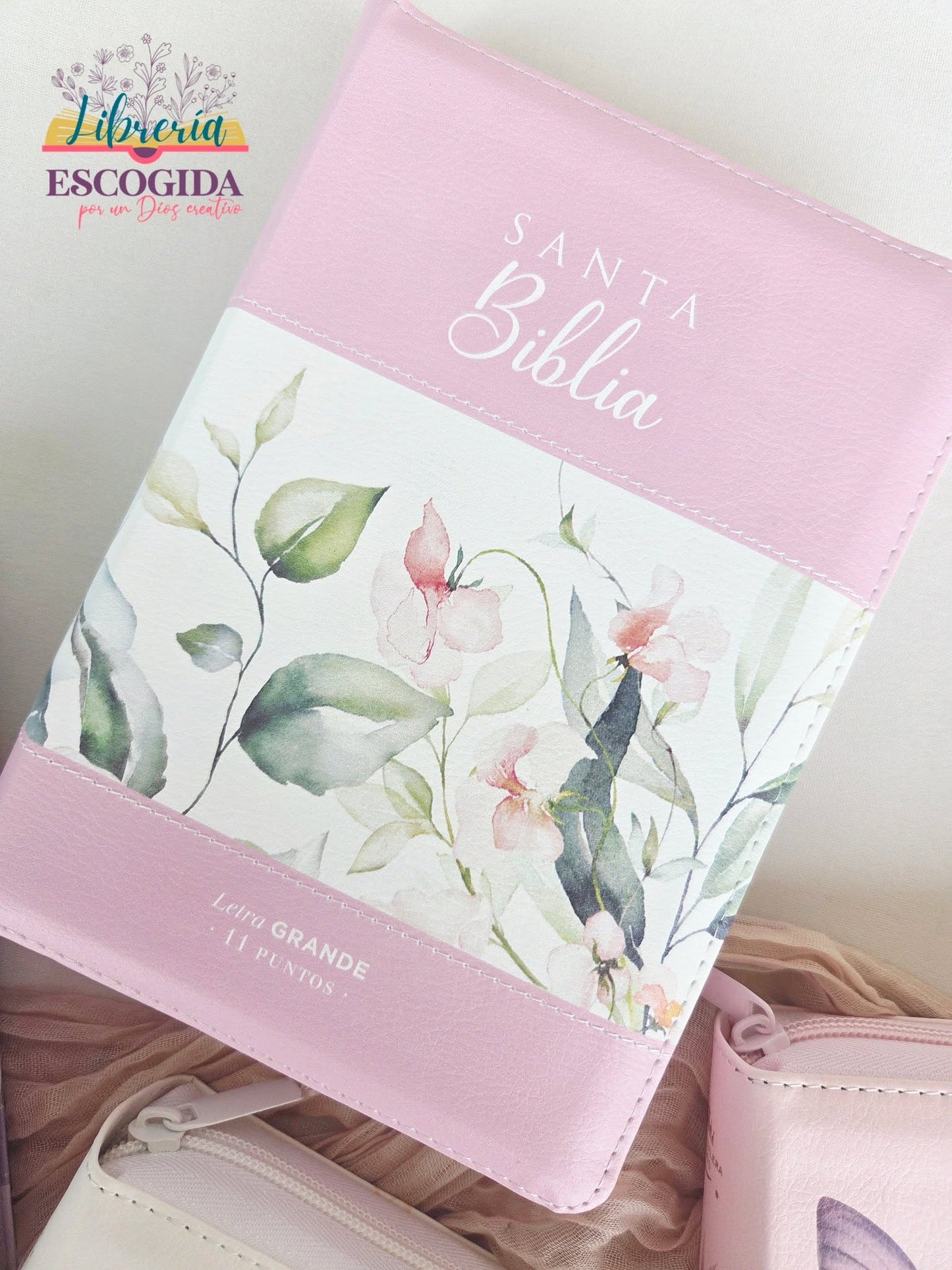 Biblia RVR1960 | Boho Rosa con Índice