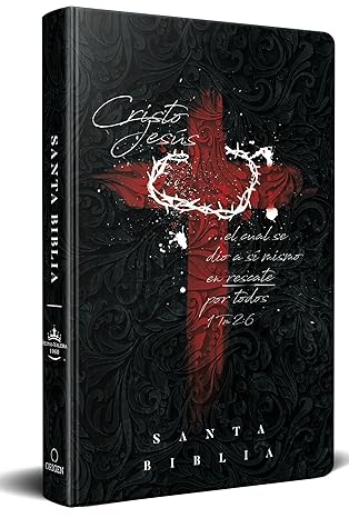 Biblia Reina Valera I Cruz con corona
