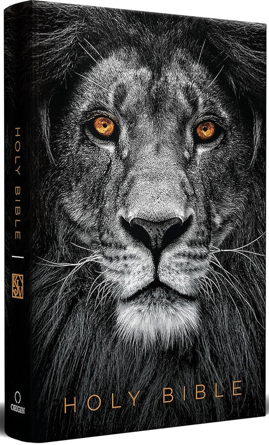 Biblia KJV | Tapa Dura León de Judá, Letra Roja y Letra Grande