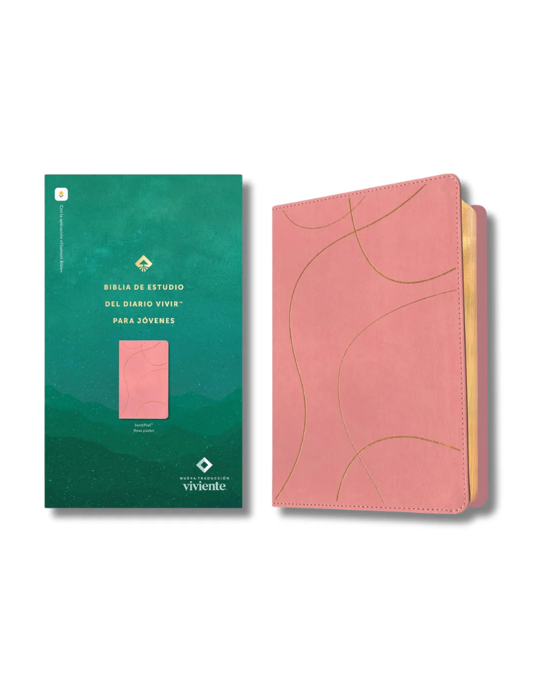 Biblia NTV | Estudio Diario Vivir para Jóvenes Piel Rosa Filament