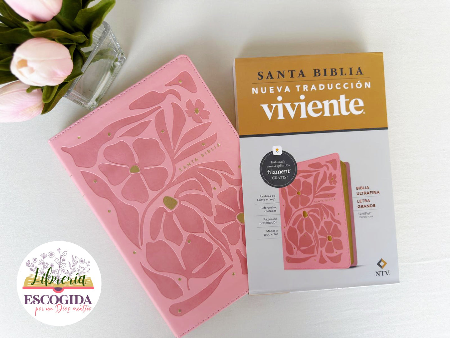 Biblia ultrafina NTV, letra grande con Filament