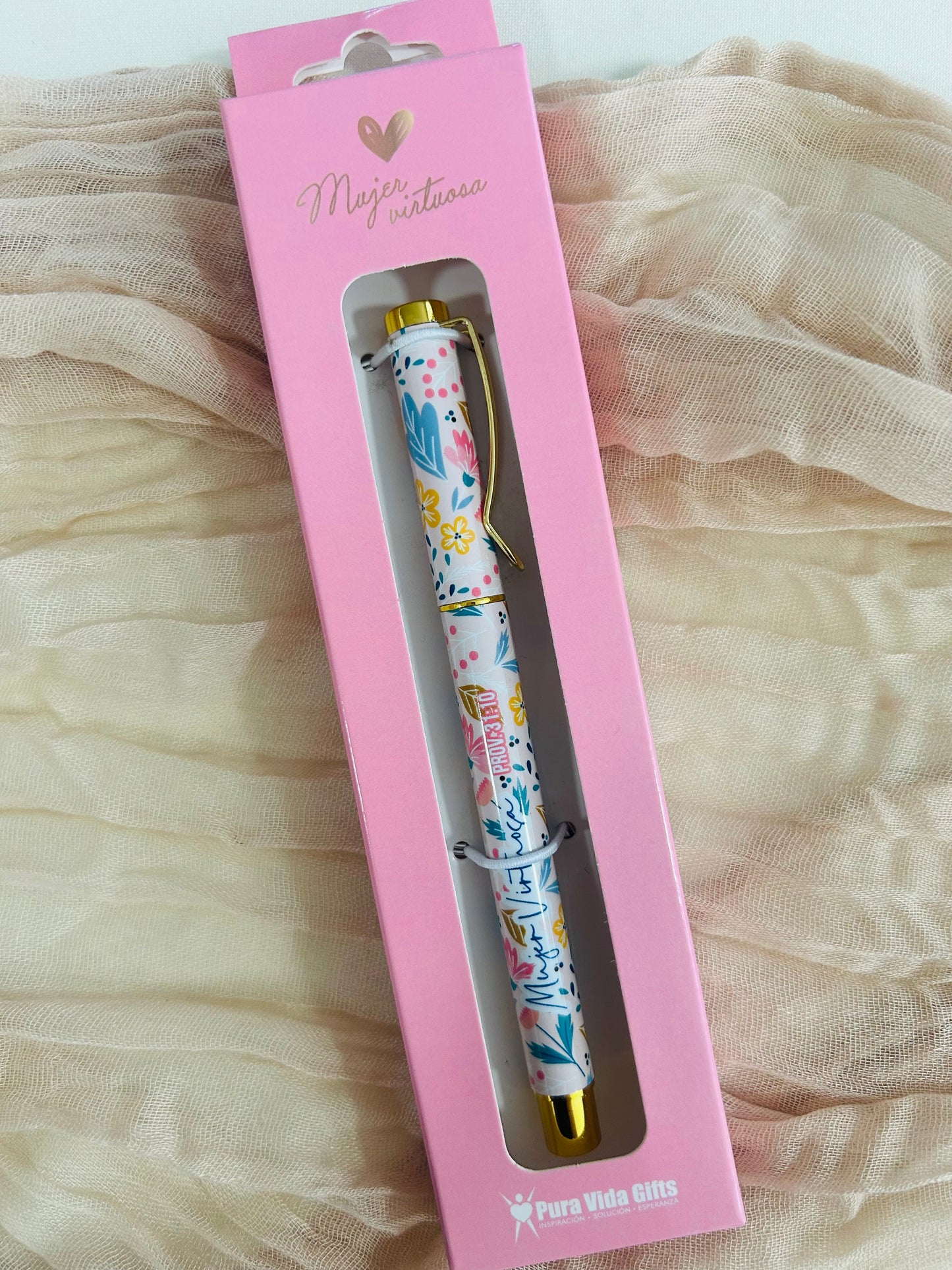 Boligrafo en caja | Mujer Virtuosa